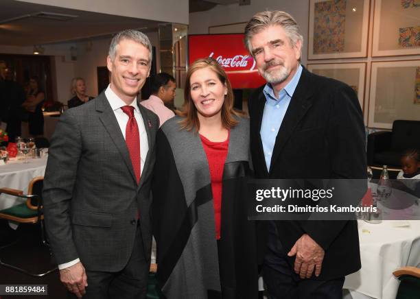 Tom Hart, Bea Perez and Tom Freston attend The Coca-Cola Company and host a luncheon in New York City to celebrate their long-term partnership and...