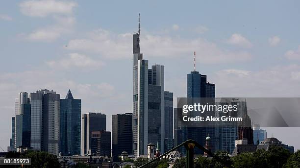 The skyline of Frankfurt is seen on June 03, 2009 in Frankfurt am Main, Germany. The city of Frankfurt, seat of the European Central Bank , the...