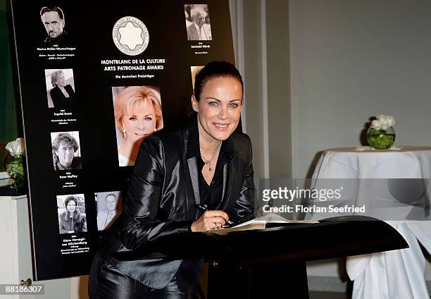 Actress Sonja Kirchberger attends the Montblanc Award 2009 at Hotel de Rome on June 3, 2009 in Berlin, Germany.