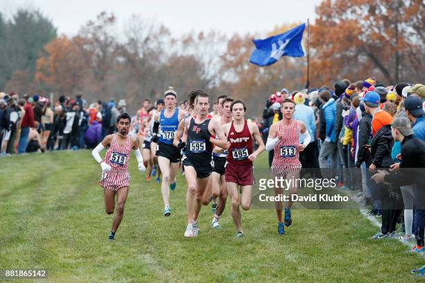 Grant O'Connor of R.P.I. Leads the pack during the Division III Men's and Women's NCAA Photos via Getty Images Cross Country Championship held at the...