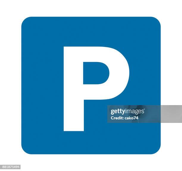 park signal vector illustration - parking stock illustrations