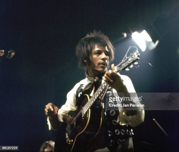 Arthur Lee from the band Love performs live on stage in Copenhagen in 1970