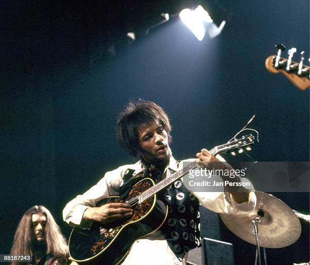 Arthur Lee from the band Love performs live on stage in Copenhagen in 1970