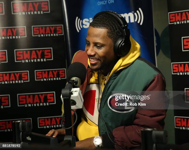 Fabolous visits 'Sway in the Morning' at SiriusXM Studios on November 29, 2017 in New York City.