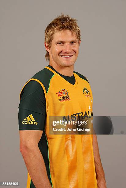 Shane Watson of Australia poses for a portrait prior to the ICC World Twenty20 at Marriot Regent's Park on June 3, 2009 in London, England.