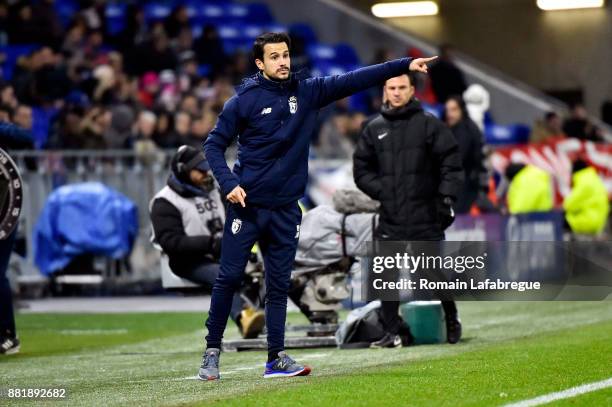 Joao Sacramento of Lille during the Ligue 1 match between Olympique Lyonnais and Lille OSC at Parc Olympique on November 29, 2017 in Lyon, .