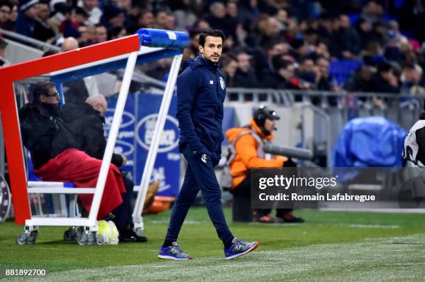 Joao Sacramento of Lille during the Ligue 1 match between Olympique Lyonnais and Lille OSC at Parc Olympique on November 29, 2017 in Lyon, .