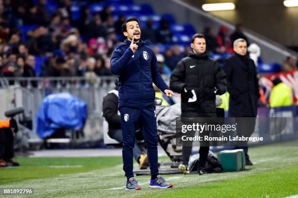 Joao Sacramento of Lille during the Ligue 1 match between Olympique Lyonnais and Lille OSC at Parc Olympique on November 29, 2017 in Lyon, .