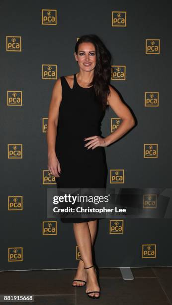 Kirsty Gallagher poses for the camera as the PCA Host 'An Evening with Freddie Flintoff and Friends' at The Roundhouse on November 29, 2017 in...