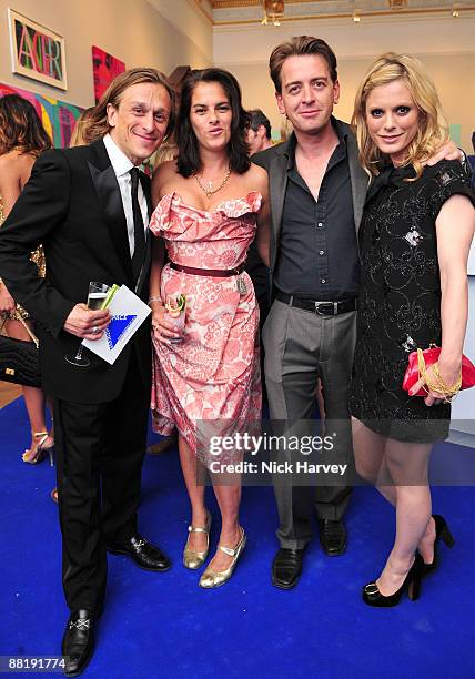 Jeremy Gilley, artist Tracey Emin, Scott Douglas and actress Emilia Fox attends the Summer Exhibition Preview Party 2009 at the Royal Academy of Arts...