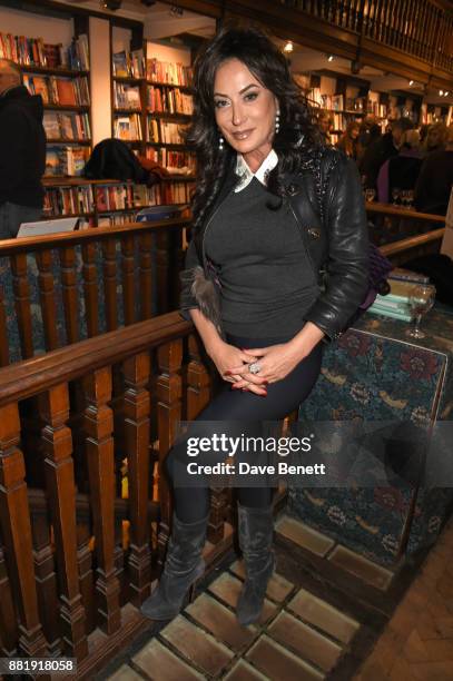 Nancy Dell'Olio attends the launch of new book "Unaccompanied Minor" by Alexander Newley at Daunt Books on November 29, 2017 in London, England.