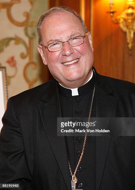 Arch Bishop Timothy M. Dolan attends the 26th annual Calvary Hospital awards gala at The Pierre Hotel on June 3, 2009 in New York City.