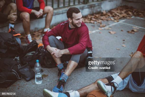 preparing strategy, before the game - basket sport stock pictures, royalty-free photos & images
