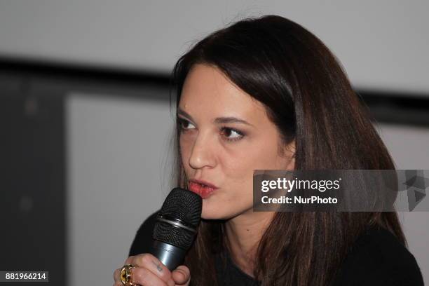 The italian actress Asia Argento, guest director of the 35th edition of Torino Film Festival present the movie &quot;Out Of The Blue&quot; by Dennis...