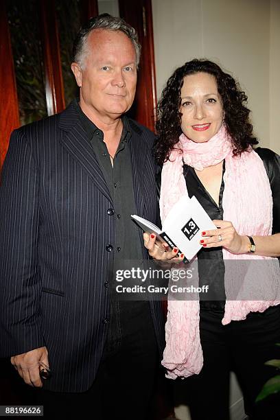 Founder of Destino Vineyards, Chris Calkins, and actress Bebe Neuwirth attend a celebration for the release of "1.3 - Images From My Phone" at...