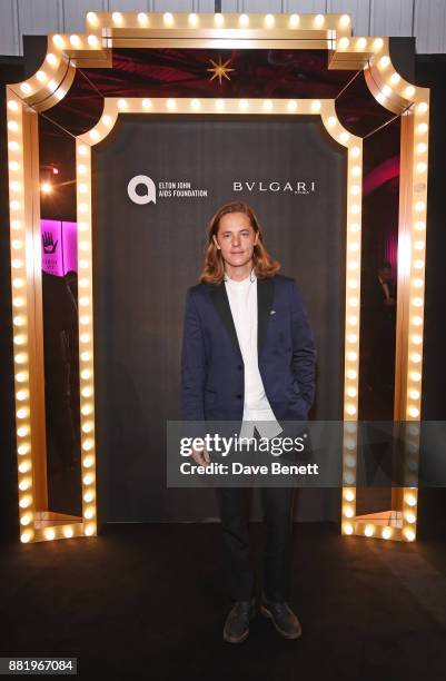 Pierre Sarkozy attends CLUB LOVE for the Elton John AIDS Foundation in association with BVLGARI on November 29, 2017 in London, England.