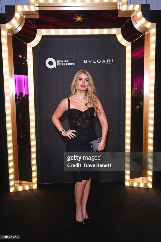 Lady Kitty Spencer, wearing Bulgari, attends CLUB LOVE for the Elton