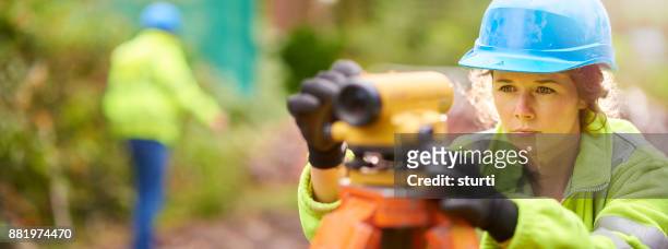 female building site worker - civil engineer stock pictures, royalty-free photos & images
