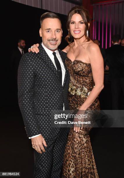 David Furnish and Christina Estrada attend CLUB LOVE for the Elton John AIDS Foundation in association with BVLGARI on November 29, 2017 in London,...