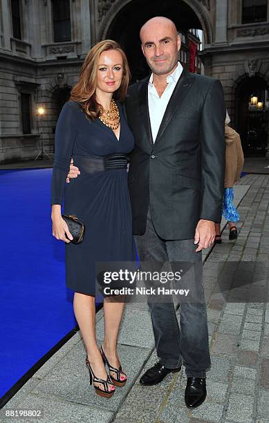 Editor of Harpers Lucy Yeomans and guest attend the Summer Exhibition Preview Party 2009 at the Royal Academy of Arts on June 3, 2009 in London,...