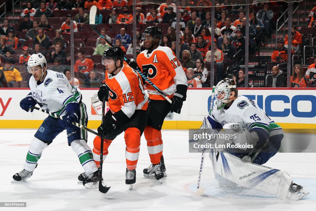 Vancouver Canucks v Philadelphia Flyers