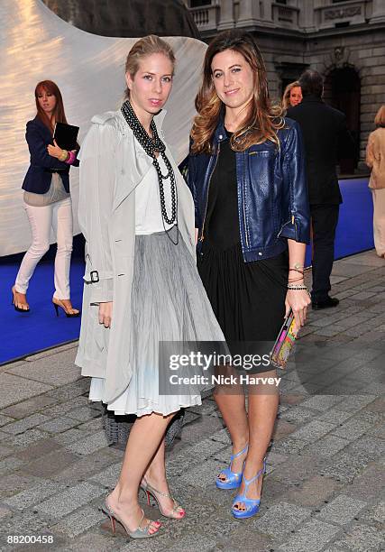 Fashion designer Francesca Versace and guest attends the Summer Exhibition Preview Party 2009 at the Royal Academy of Arts on June 3, 2009 in London,...