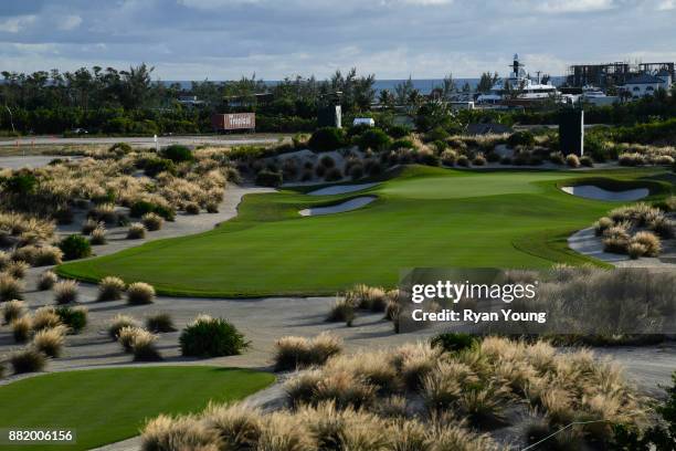 Scenic view of the second hole during practice for the Hero World Challenge at Albany course on November 29, 2017 in Nassau, Bahamas.