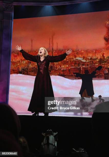 Christy Altomare as Anastasia performs during a special Broadway performance of "Journey To The Past" to honor The 20th Anniversary of the Oscar...