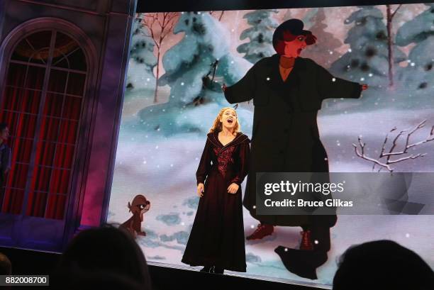 Christy Altomare as Anastasia performs during a special Broadway performance of "Journey To The Past" to honor The 20th Anniversary of the Oscar...