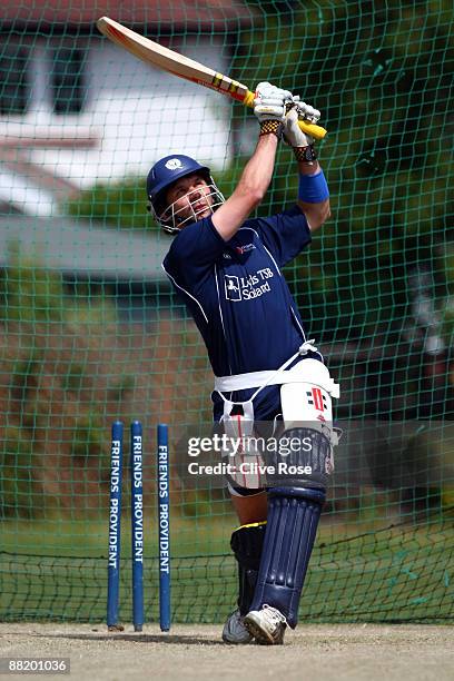 Fraser Watts of Scotland in action during a nets session at the Walker Ground on June 4, 2009 in London, England.