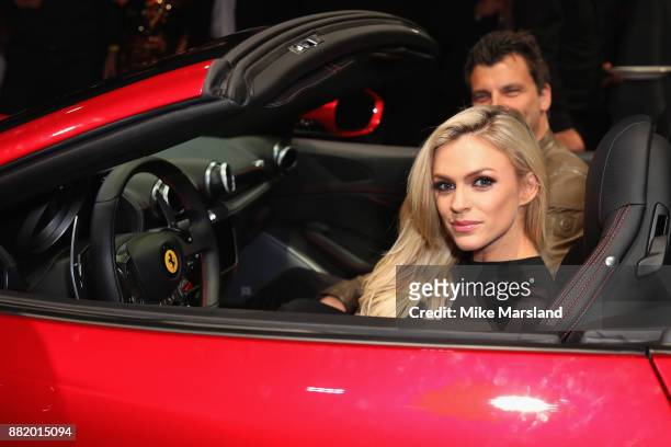 Emma Walsh attends the UK launch event for the new Ferrari Portofino at Kensington Olympia on November 29, 2017 in London, England.