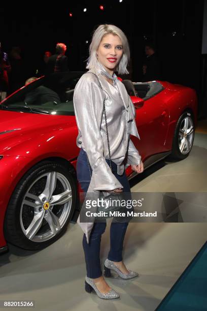 Pips Taylor attends the UK launch event for the new Ferrari Portofino at Kensington Olympia on November 29, 2017 in London, England.