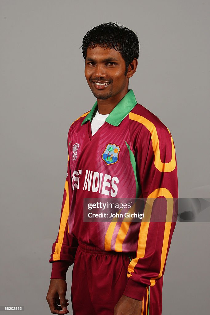 Ramdin Denesh Ramdin of West Indies poses for a portrait prior to the ICC ...