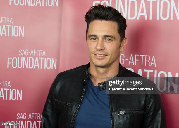 Actor James Franco attends SAG-AFTRA Foundation Conversations Career Retrospective with James Franco at SAG-AFTRA Foundation Screening Room on...