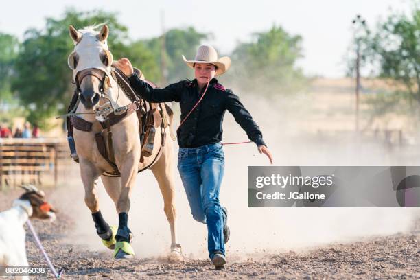 Goat Roping Rodeo Dismounting Photos and Premium High Res Pictures - Getty Images
