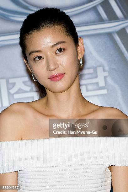 Actress Jeon Ji-Hyun attends "the Blood: The Last Vampire" Press Screening at Yongsan CGV on June 4, 2009 in Seoul, South Korea. The film will open...