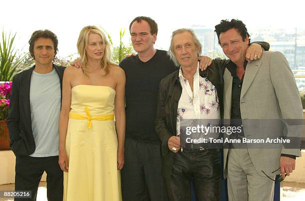 Lawrence Bender, Daryl Hannah, Quentin Tarantino, David Carradine, and Michael Madsen
