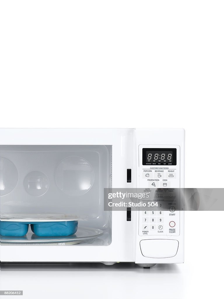 Microwave with TV dinner