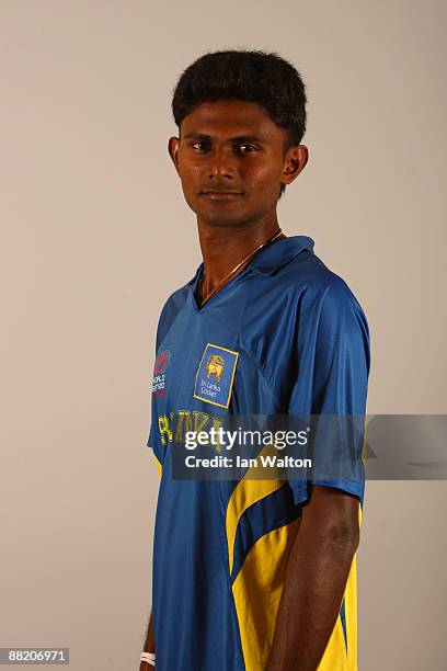 Isuru Udana of Sri Lanka poses for a portrait prior to the ICC World Twenty20 at the Marriot Maida Vale on June 4, 2009 in London, England.