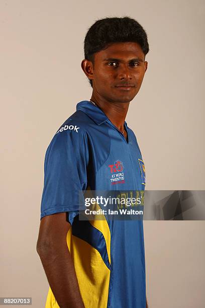 Isuru Udana of Sri Lanka poses for a portrait prior to the ICC World Twenty20 at the Marriot Maida Vale on June 4, 2009 in London, England.