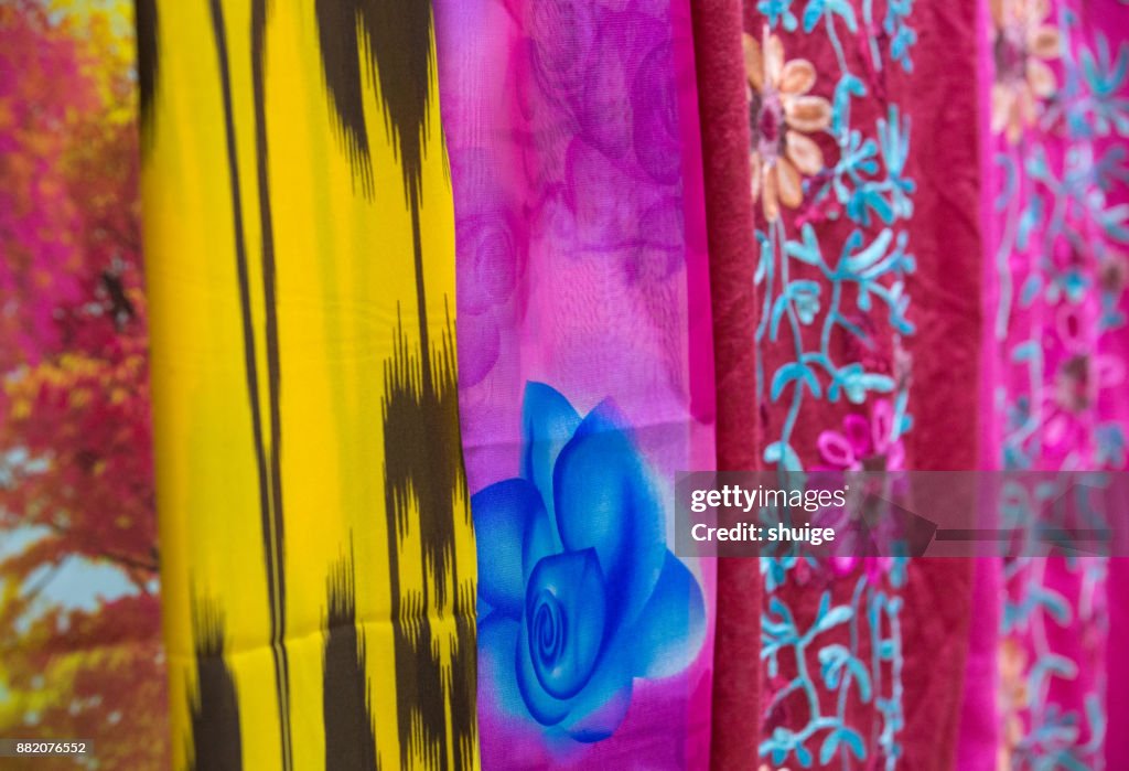 Silk in the market