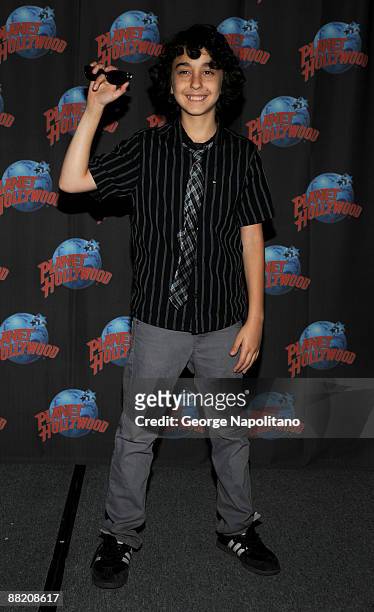 Alex Wolf visits Planet Hollywood on June 4, 2009 in New York City.