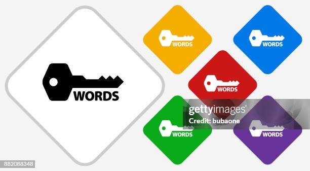 keywords color diamond vector icon - locksmith stock illustrations