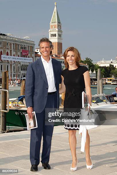 Alessandro Benetton and Debora Compagnoni attend the opening of the New Contemporary Art Centre on June 4, 2009 in Venice, Italy.