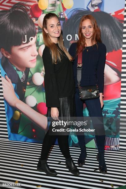 Sophia Kursawe and Kristina Giacomelli , dirndl fashion designer of "Giacomelli Trachten" during the Jo Malone London 'Crazy Colourful Christmas'...