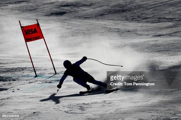 Patrick Kueng of Switzerland skis during the Audi FIS Alpine Ski World Cup Men's Downhill Training on November 29, 2017 in Beaver Creek, Colorado.