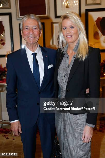 Jean-Claude Narcy and Companion of the late Gonzague Saint Bris, Alice Bertheaume attend the Charity Gala to Benefit the "Princess Diya Kumari of...