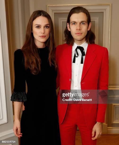 Keira Knightley and James Righton attend he mothers2mothers Winter Fundraiser, hosted by Salma Hayek Pinault and Francois-Henri Pinault. The dinner...