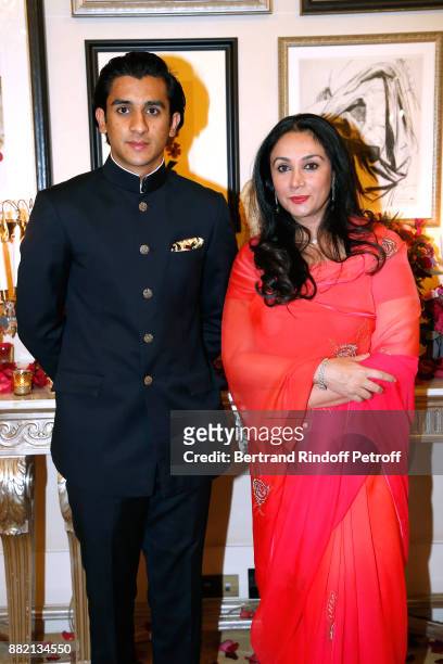 The Maharaja Sawai Padmanabh Singh of Jaipur and his mother HRH Princess Diya Kumari of Jaipur attend the Charity Gala to Benefit the "Princess Diya...