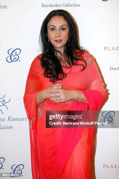 Princess Diya Kumari of Jaipur attends the Charity Gala to Benefit the "Princess Diya Kumari of Jaipur" Foundation. Held at Plaza Athenee Hotel on...